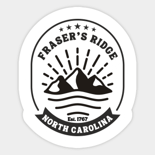 Fraser's Ridge North Carolina Established in 1767 Sticker